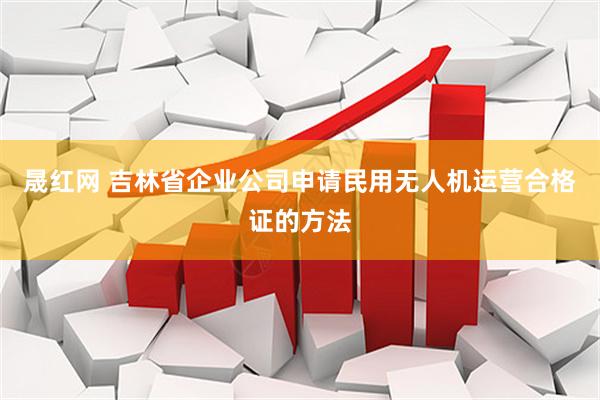 晟红网 吉林省企业公司申请民用无人机运营合格证的方法